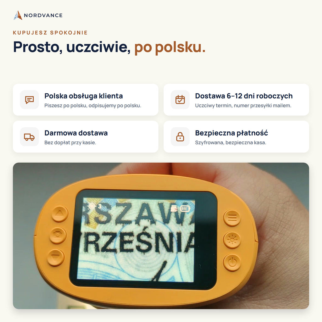Polska obsługa, dostawa 6–12 dni roboczych, darmowa dostawa, szyfrowana kasa